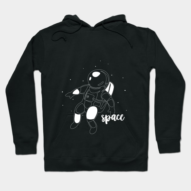 falling in space Hoodie by Whatastory